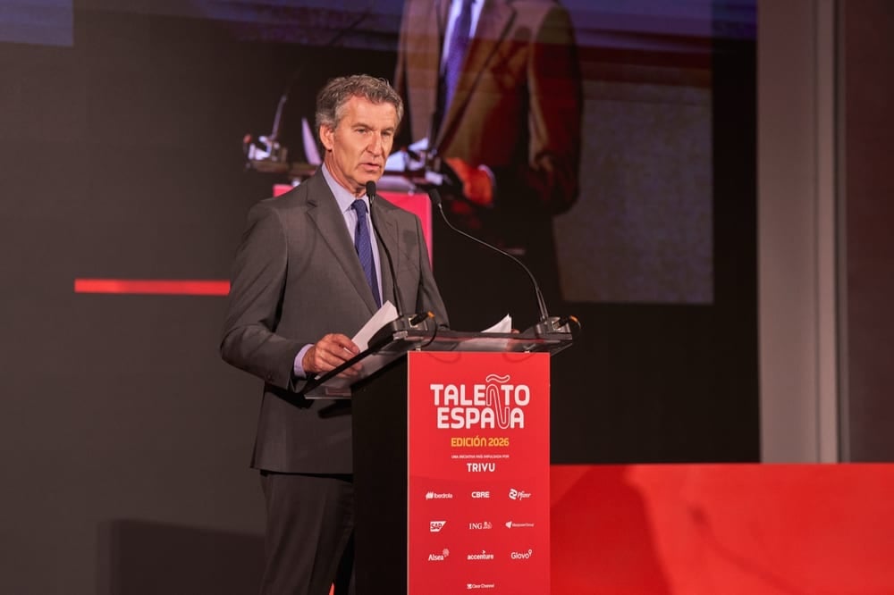 Edición 2026 de TALEÑTO España — intervención en el atril principal del foro