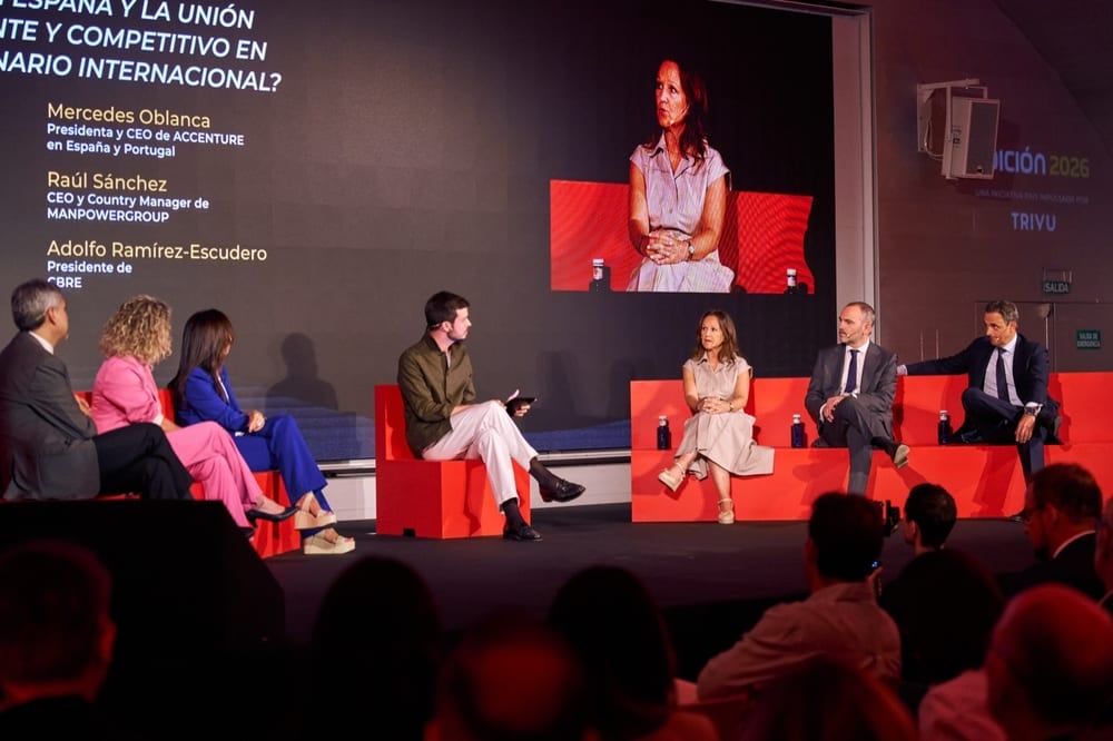 Edición 2026 de TALEÑTO España — panel de la mañana con la pregunta en pantalla