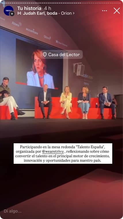 Story de la comunidad sobre TALEÑTO España 2026