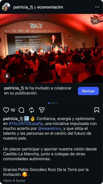 Story de la comunidad sobre TALEÑTO España 2026
