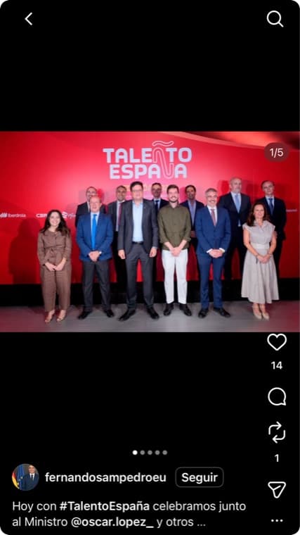 Story de la comunidad sobre TALEÑTO España 2026