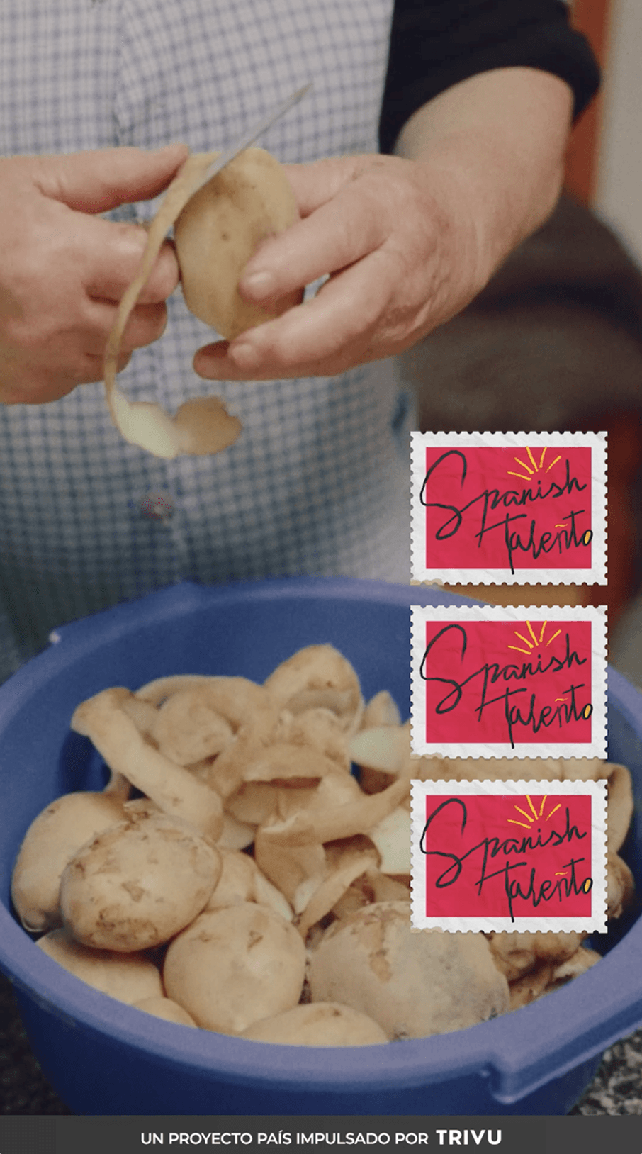 El sello Spanish Taleñto sobre una escena cotidiana en la cocina