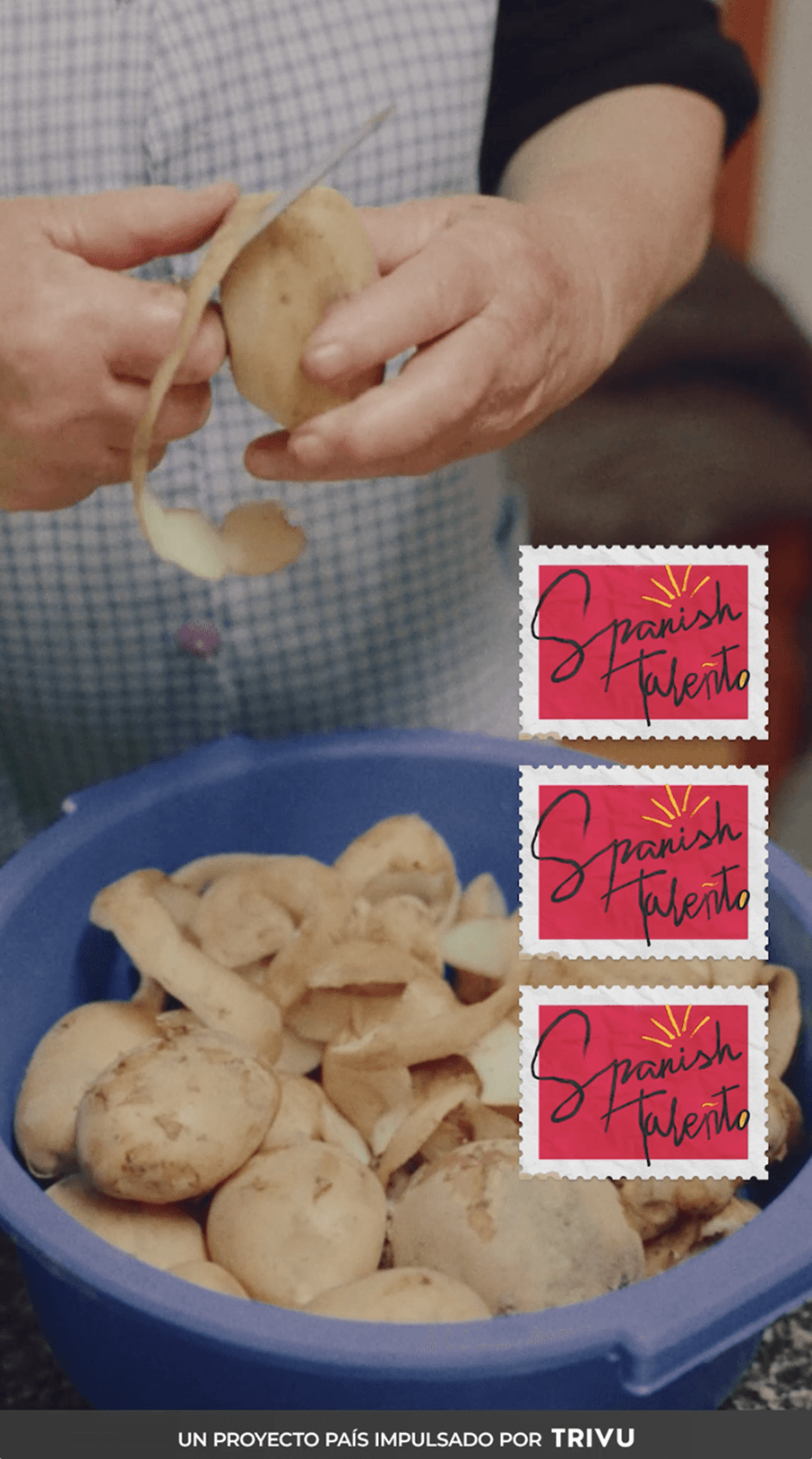 El sello Spanish Taleñto sobre una escena cotidiana en la cocina